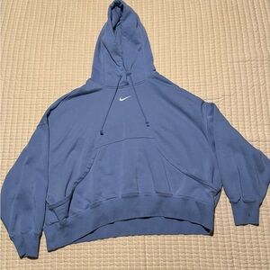 Nike Blue Hoodie with Logo